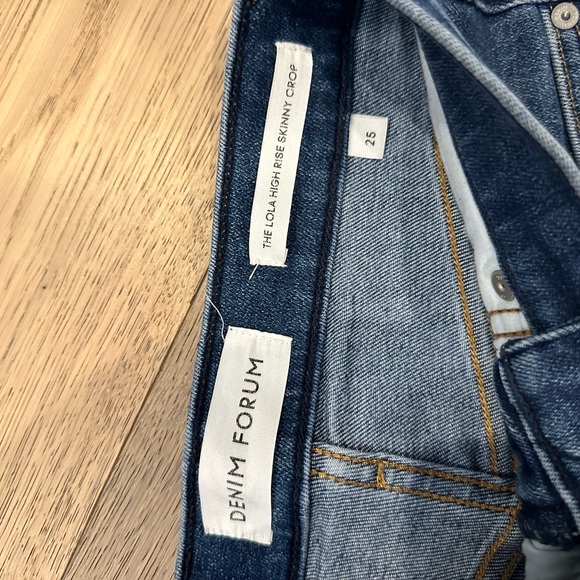 DENIM FORUM - Lola skinny jean crop size 25 dark blue - Picture 2 of 3